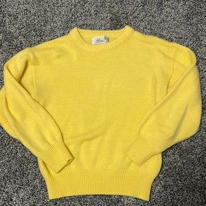 Medium yellow sweater, fits smaller